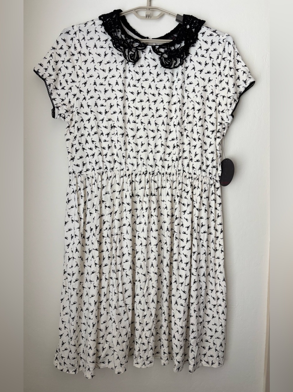 Torrid Penny Dreadful Scorpion Skater Dress Size 3 NEW Crochet Peter Pan Collar